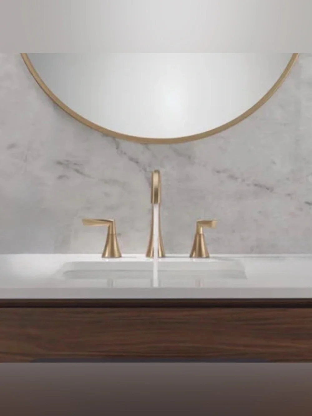 NEW Champagne Bronze Rinna Two Handle Widespread Bathroom Faucet, Retail $346.15